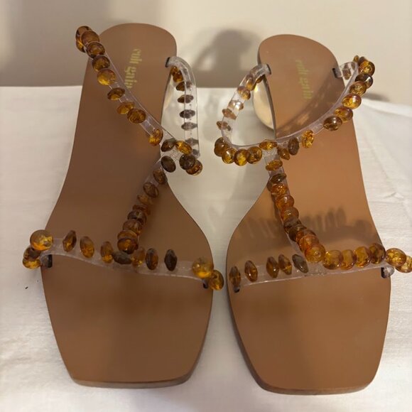 CULT GAIA Clio Round Sphere Heel Sandals - Size 38EU/8US - Picture 1 of 12